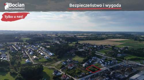 Uzbrojona, płaska działka na osiedlu domów