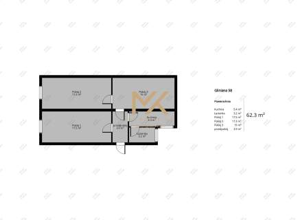Wrocław, ul. Gliniana 3 pokoje, 62 m 430 000 zł