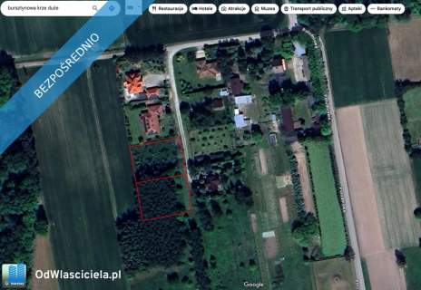 Działka Krze Duże 1139 m2 - w MPZP na cele zabudowy mieszkaniowej