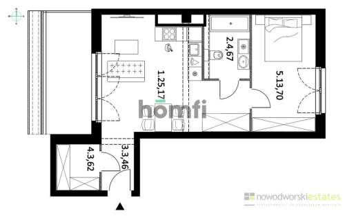 2-pokojowy apartament KURKOWA 14