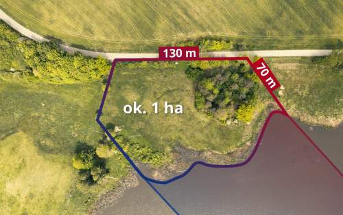 Działka z Linią Brzegową, Mazury powiat giżycki