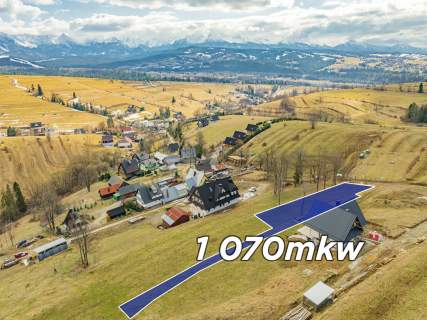 DZIAŁKA Z PANORAMĄ TATR 1070 m 