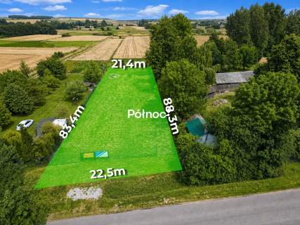 Działka 1826 m z warunkami zabudowy Nowosiółki