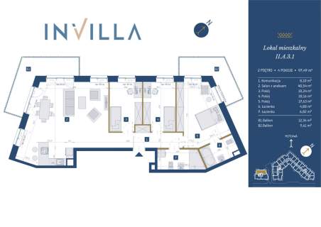 Apartament 97,49 m GEDANIA Nad Motławą