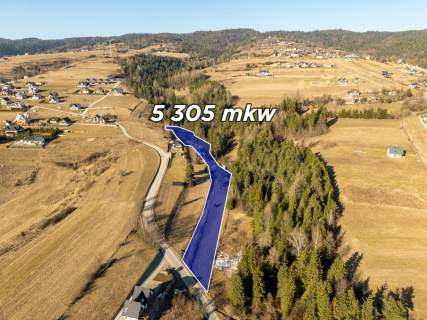 Szlembark - działka budowlano-leśna 5305m2