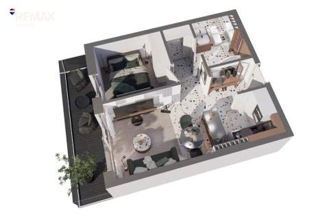 2 pokoje 37,59 m Balkon widok na Beskidy