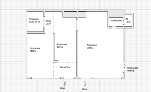 Lokal 88m ul.Sokołowska 550m od Galerii