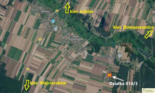 Sprzedam działke budowlaną w Wólce Domaszewskiej
