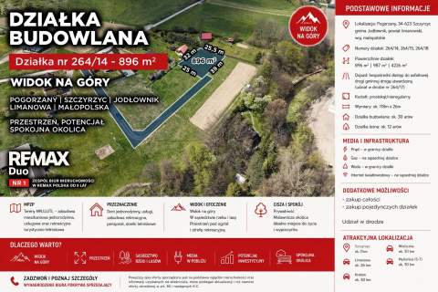 Działka budowlana, 9 arów, Pogorzany, Szczyrzyc