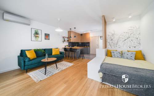 Przestronne, funkcjonalne studio Podgórze
