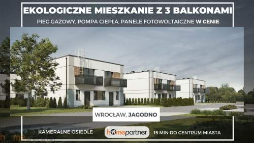 Energooszczędne mieszkanie z 3 balkonami-Jagodno 