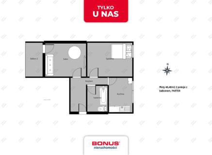 Tanie 2 pokoje 40 minut od Szczecina, na parterze,w samym centrum
