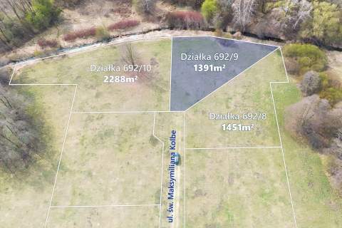 Działka budowlana 1391m2 z WZ, gm. Jaktorów
