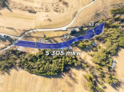 Szlembark - działka budowlano-leśna 5305m2