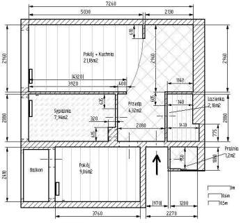 3-pok. mieszkanie 48 m Balkon Klimatyzacja Wrocław