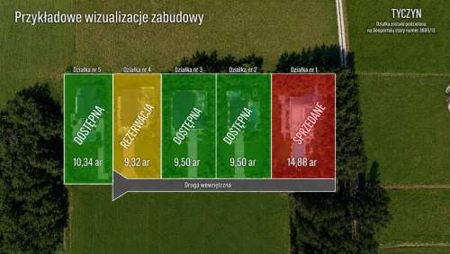 Działki budowlane z WZ Tyczyn Potoki