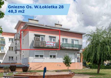 2 pokoje z balkonem i piwnicą   Gniezno Łokietka