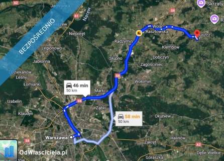 Siedlisko nad rzeką 50 km od Warszawy