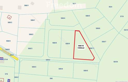 Działka w Jantarze o pow. 1550m2