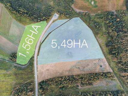 Działka przemysłowa 5,5 HA Podborze Mielec