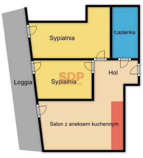 Apartament 3 pokoje Quorum Sikorskiego Loggia Widok na rzekę
