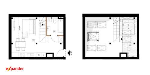 Unikatowy loft premium z antresolą i prywatną strefą master bedroom