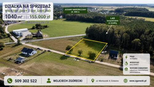 działka budowalna Wierzbiczany