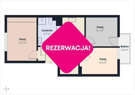 Rodzinne mieszkanie 52,22 m   Dywity