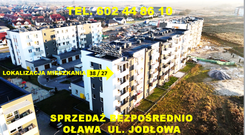 MIESZKANIE OŁAWA UL. JODŁOWA 2 POKOJE - SALON Z ANEKSEM