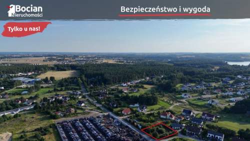 Uzbrojona, płaska działka na osiedlu domów
