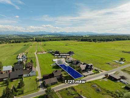 Dom jednorodzinny w Krauszowie z widokiem na Tatry