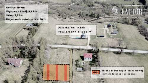 Hańczowa działka budowlana 9,88 a 1181S