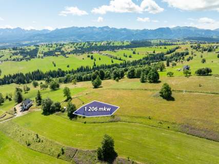 Sierockie - Działka z widokiem na Tatry - 1206M2