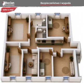 Podwyższony standard 6 pokoi Gdańsk Wrzeszcz 