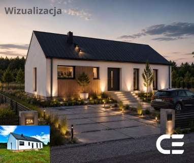 Nowoczesny dom przy lesie 100 m 1027 m