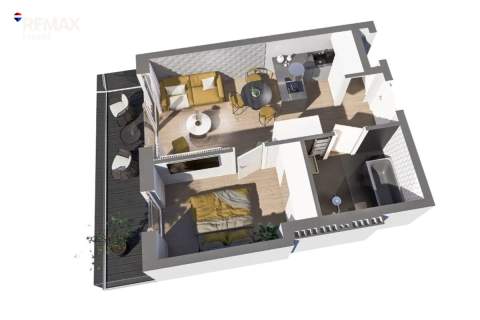 2 pokoje 38,92 m Balkon z widokiem