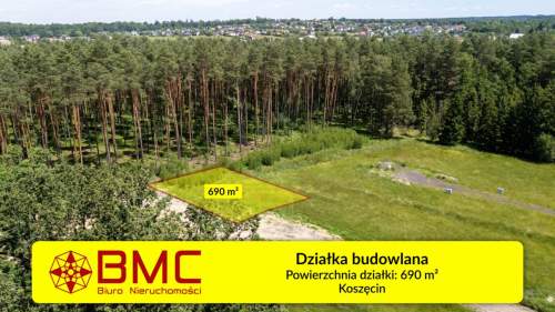 Działka budowlana otoczona lasem Koszęcin 690m2