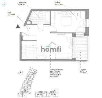 Stylowe 2-pok, loggia, parking w hali, KL, CENTRUM