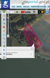 Choceń działka 3178 m z linią brzegową i WZ