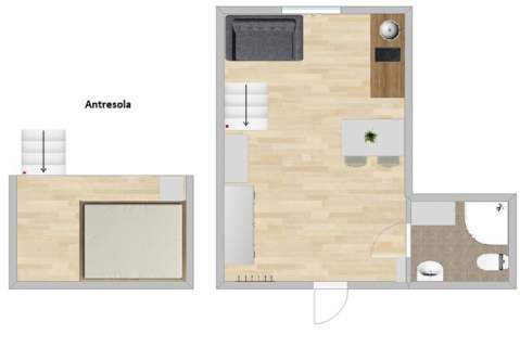 Kilińskiego 113, Śródmieście, studio z antresolą