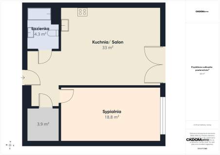 Klonowa Kielce 62 m2