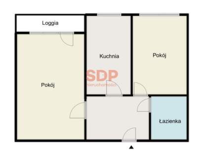 2 osobne pokoje 45,4 m2 super lokalizacja do remontu