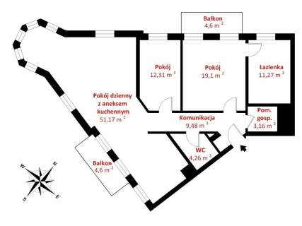 Apartament w Żelazku , dwa balkony, m.postojowe