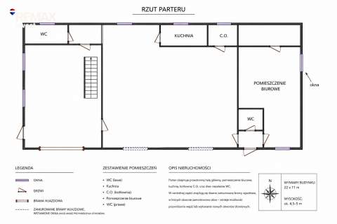 Budynek plac przy DK75 biznes, który widać