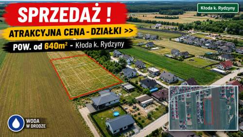 atrakcyjna cena - działki w KŁODZIE k. Rydzyny