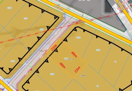SPRZEDAŻ -- działka 880m2 z mediami -- Leszno - ul. Chabrowa