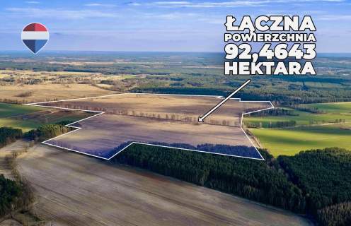 Działka rolna na sprzedaż aż 92,5 ha