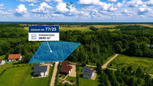 Działka budowlana 38,5 ar w Durągu z MPZP