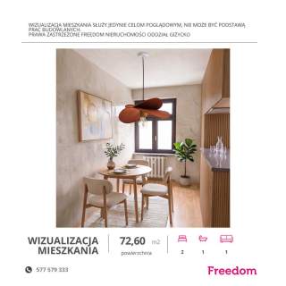 3-pokojowe mieszkanie 72,6 m ul. Konarskiego