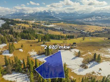 DZIAŁKA Z WIDOKIEM NA TATRY 2670 m 